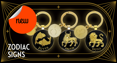Zodiac signs keychains